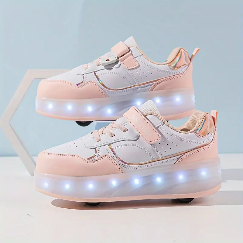Glevato | Kids Roller Shoes with LED Lighting