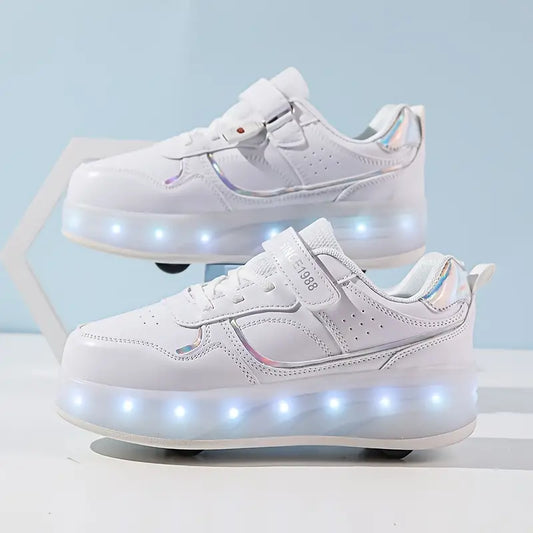 Glevato | Kids Roller Shoes with Lights