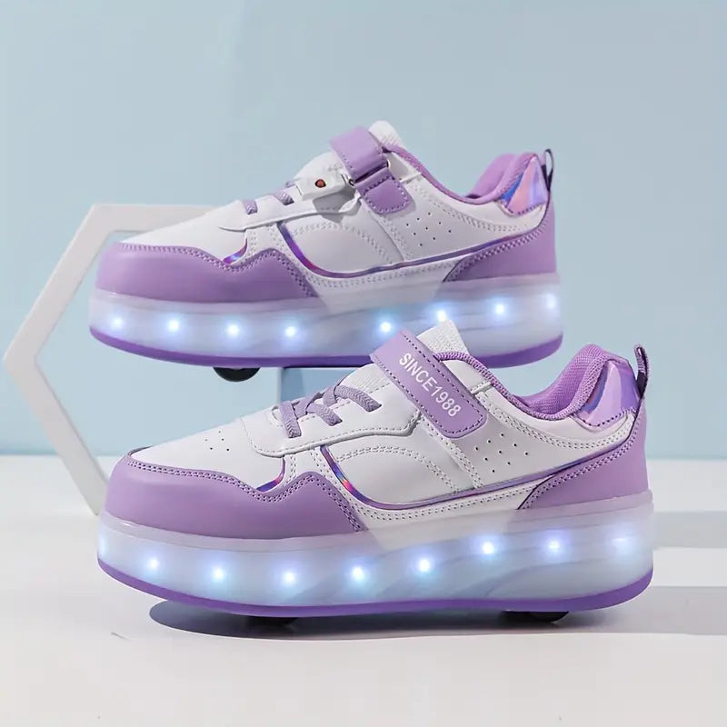 Glevato | Kids Roller Shoes with Lights