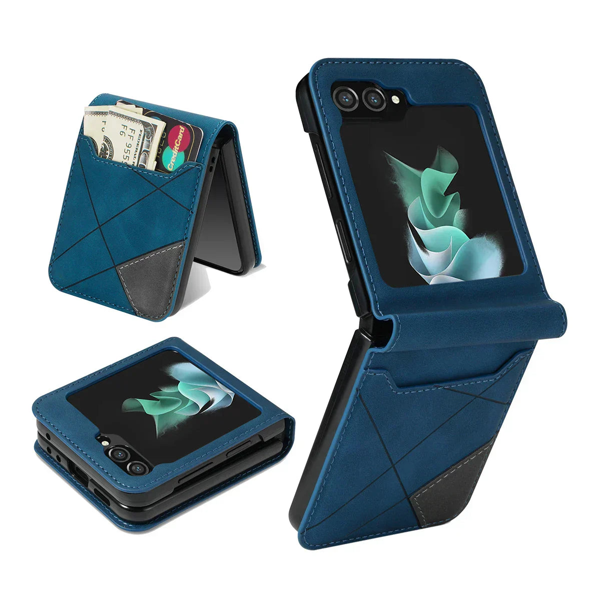 Glevato | Leather Wallet Case for Samsung Galaxy Z Flip Series