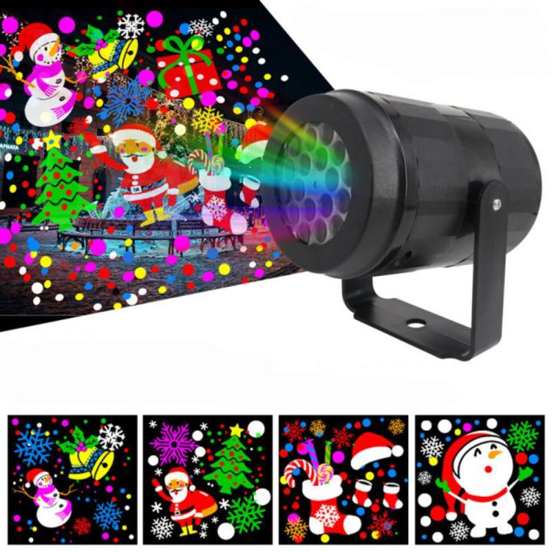 Glevato | LED Christmas Projector Snowflake Light Show – Waterproof Outdoor Lamp with 16 Patterns