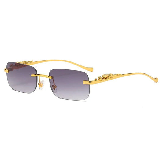 Glevato | LEOPARDVIEW – Stylish Rimless Sunglasses with UV400 Protection