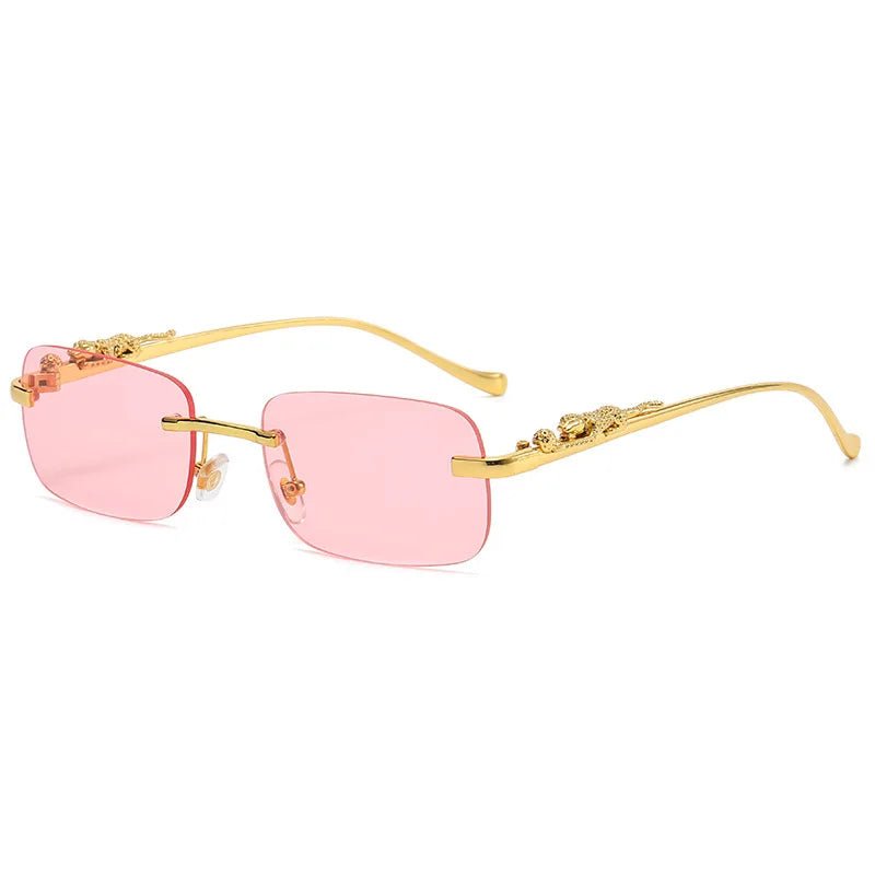 Glevato | LEOPARDVIEW – Stylish Rimless Sunglasses with UV400 Protection