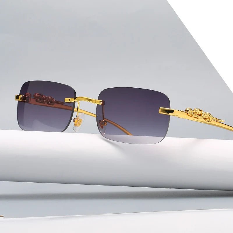 Glevato | LEOPARDVIEW – Stylish Rimless Sunglasses with UV400 Protection
