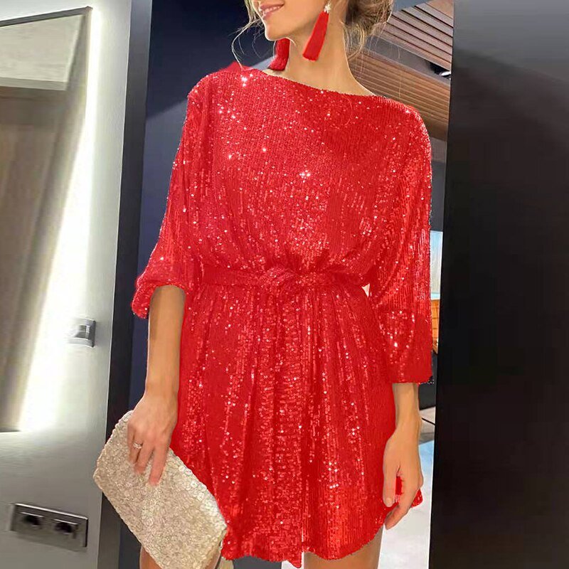 Glevato Lockeres Mini Party Dress