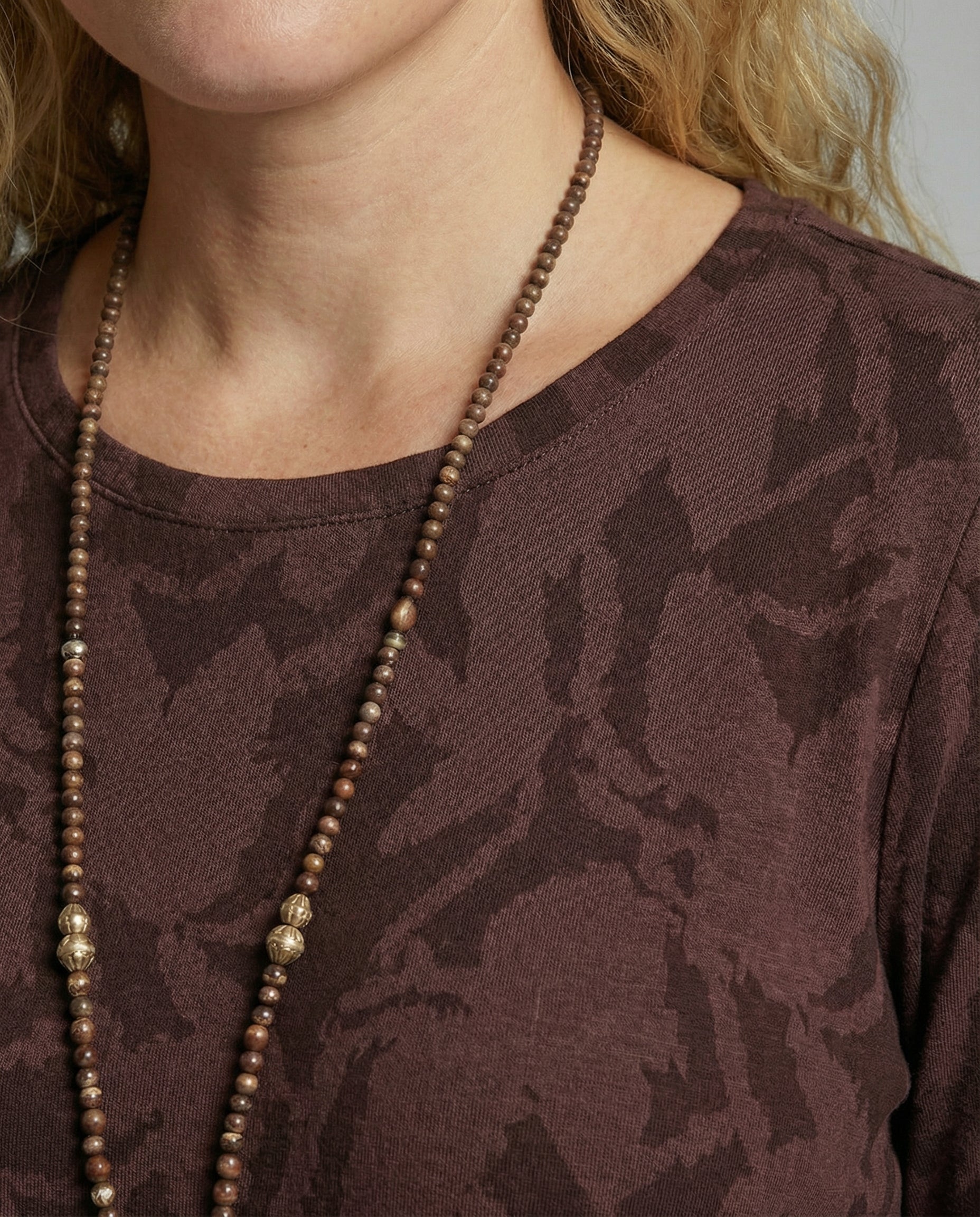 Glevato - Long Sleeve Pocket Dress with Print