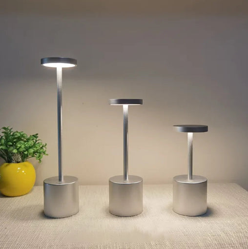 Glevato | LumaLite Rechargeable LED Table Lamp | Wireless | Dimmable | Modern Design for Restaurants and Home