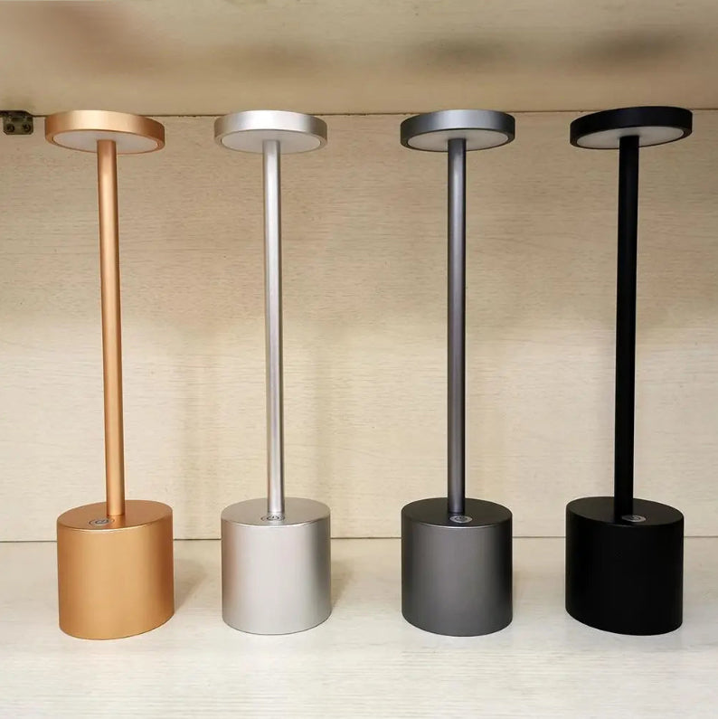 Glevato | LumaLite Rechargeable LED Table Lamp | Wireless | Dimmable | Modern Design for Restaurants and Home
