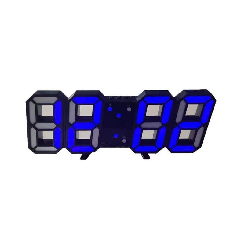 Glevato | LumiSync 3D LED Wall Clock – Modern Digital Clock with Dimmable Lighting