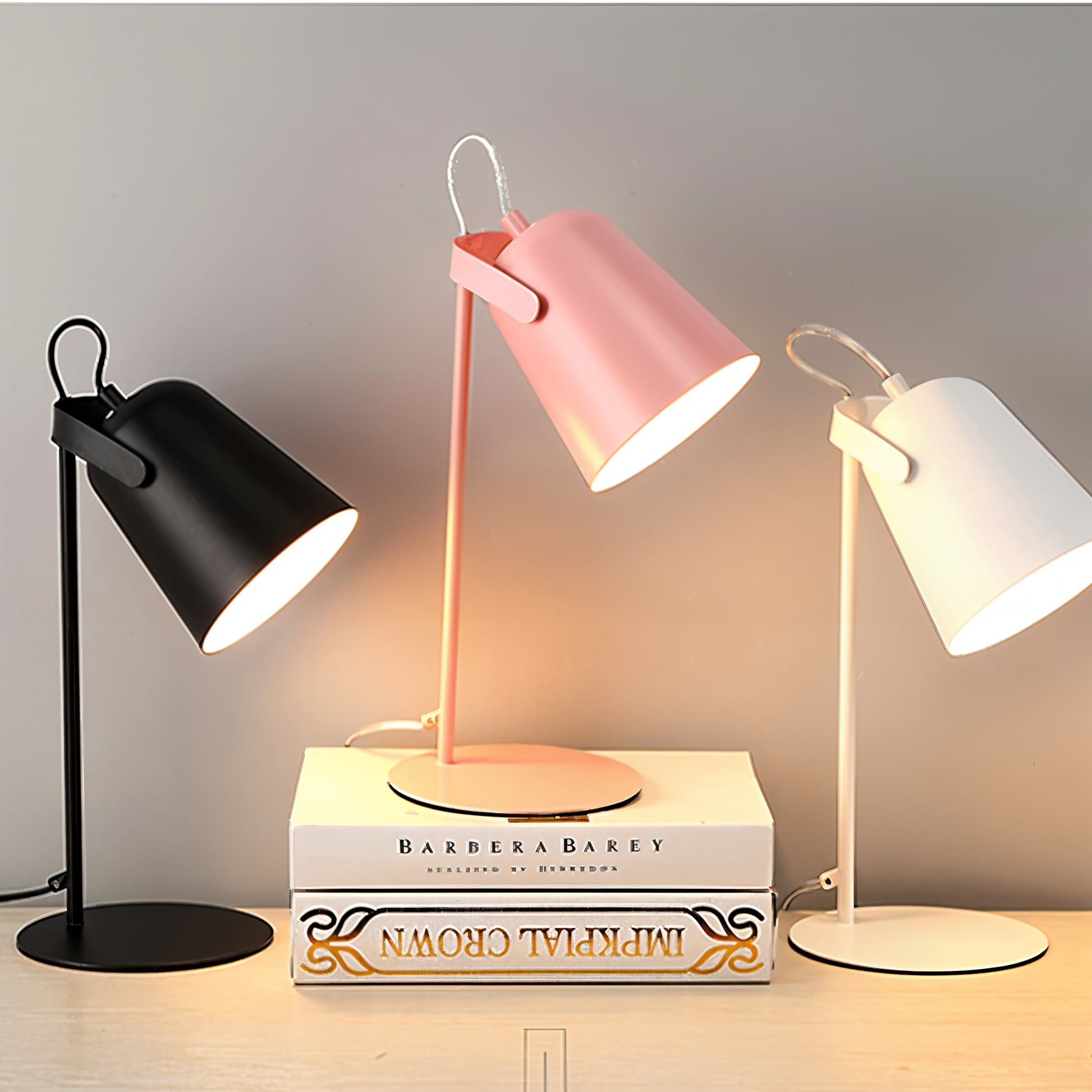 Glevato | Macaron Table Lamp - Nordic Yellow Desk Lamp - Adjustable Lamp