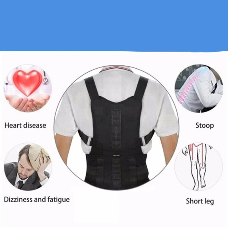 Glevato | Magnetic Back Brace - PosturePro