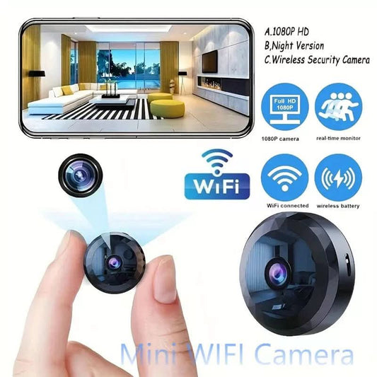 Glevato | Magnetic Mini WiFi Camera 1080P HD for Discreet Monitoring