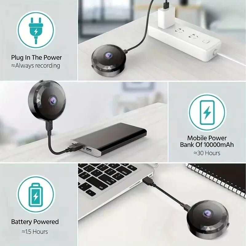 Glevato | Magnetic Mini WiFi Camera 1080P HD for Discreet Monitoring