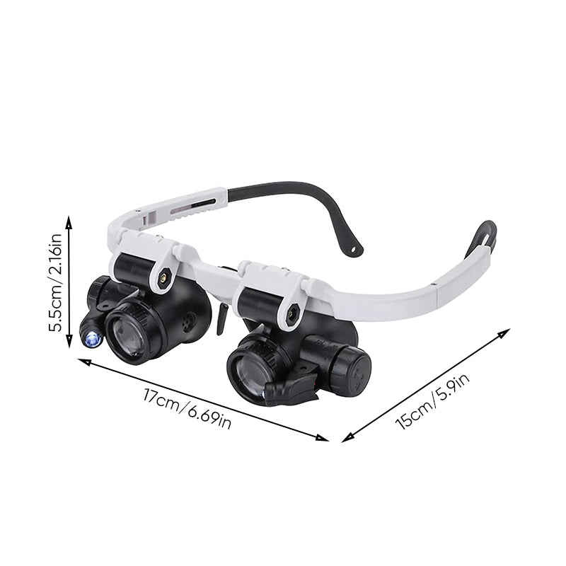 Glevato | Magnifying Glasses with LED Lamps for Dual Eyes