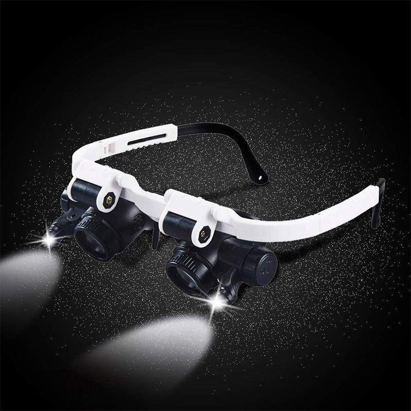 Glevato | Magnifying Glasses with LED Lights for Double Eyes
