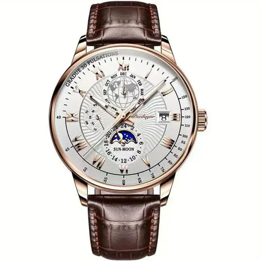 Glevato | Mechanical Men’s Luxury Watch with Moonphase