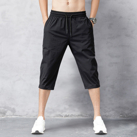 Glevato | Men's 3/4 Pants - Drawstring Waist Casual Capris