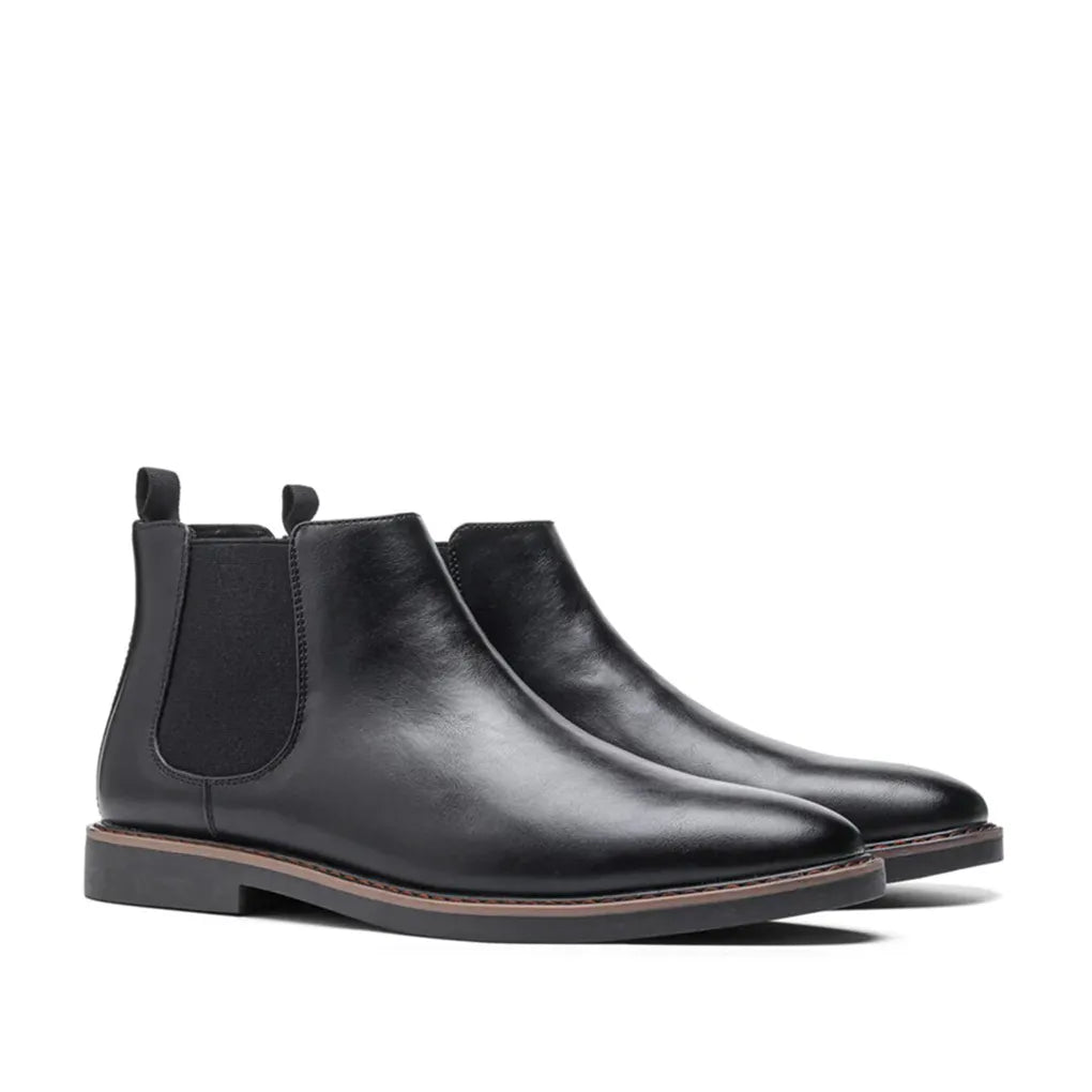 Glevato | Men's Ankle Chelsea Boots with Elastic Side Panels