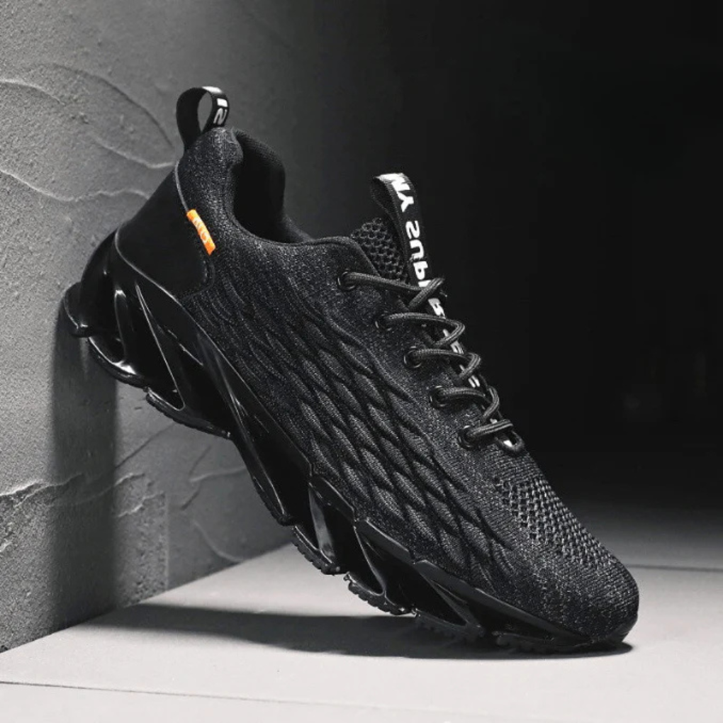 Glevato | Men's Athletic Sneakers with Textured Knit Upper