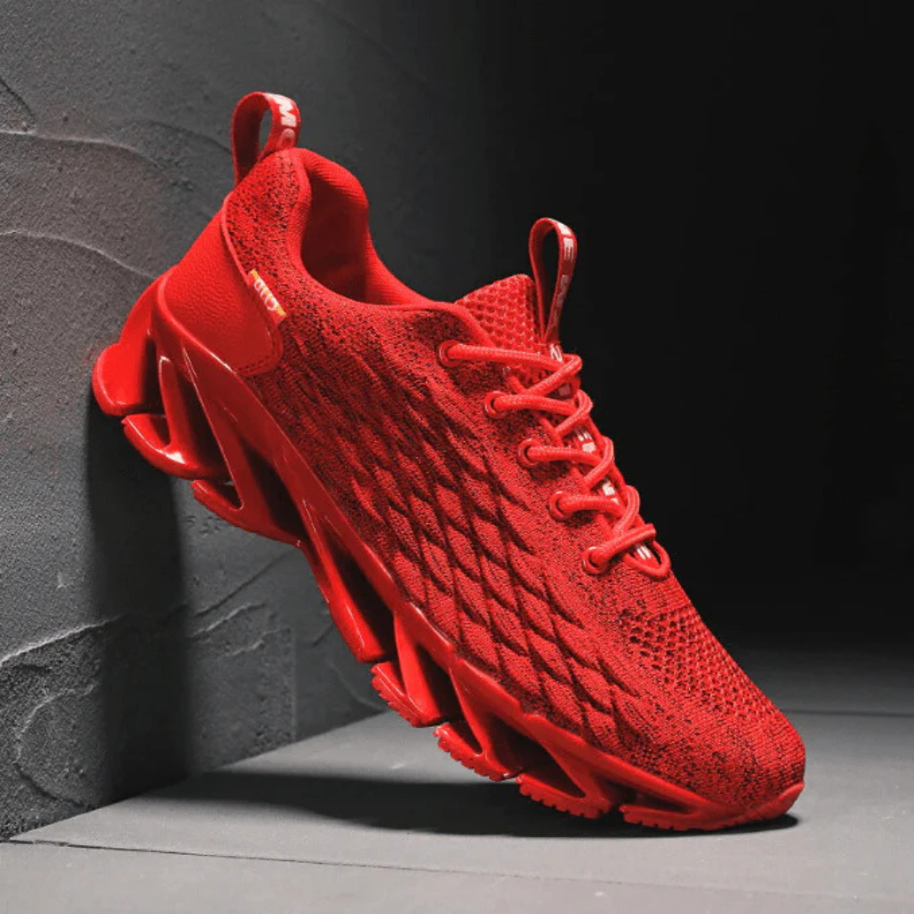 Glevato | Men's Athletic Sneakers with Textured Knit Upper