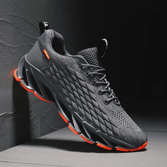 Glevato | Men's Athletic Sneakers with Textured Knit Upper