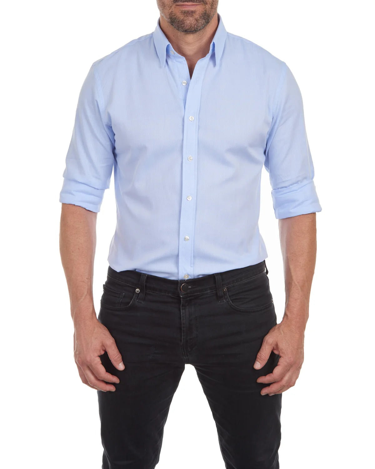 Glevato | Men's Button-Up Shirt with Zipper Detail