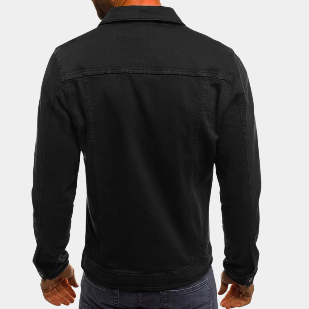 Glevato | Men's Classic Denim Jacket Button-Front
