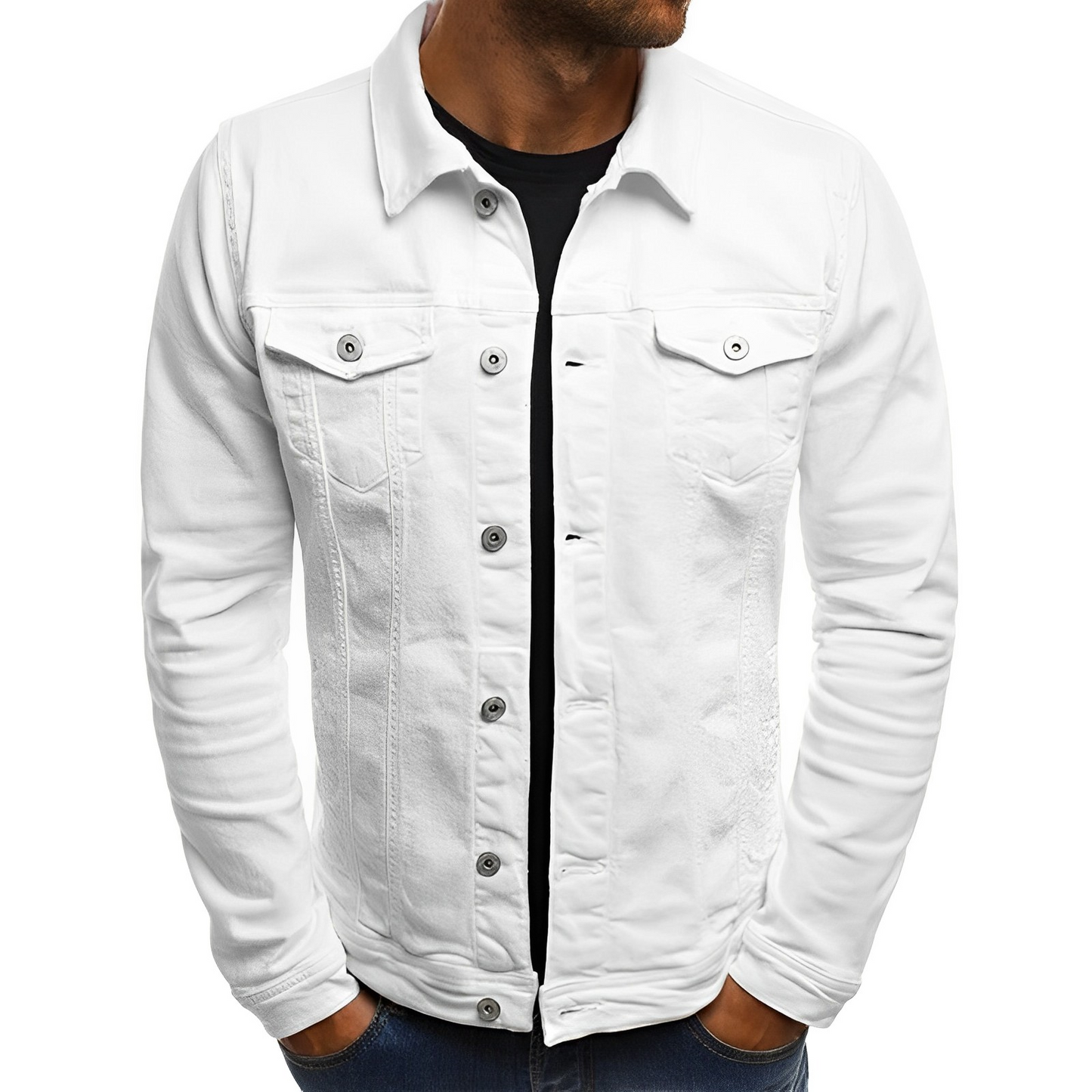 Glevato | Men's Classic Denim Jacket - Lightweight Style
