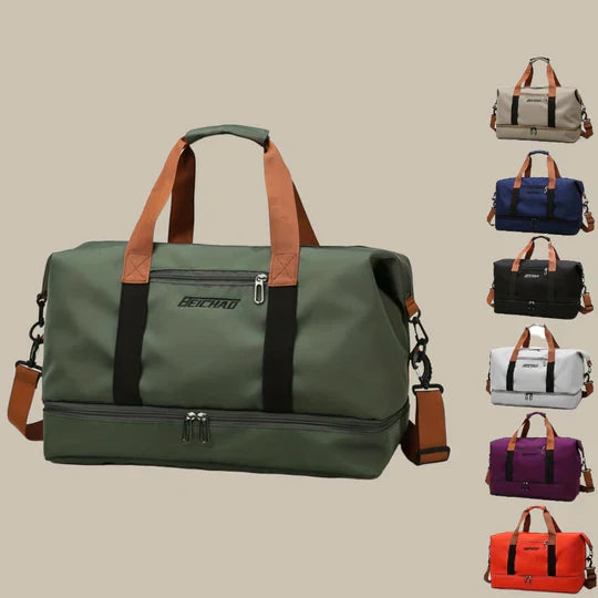 Glevato | Men's Duffle Bag with Shoe Compartment