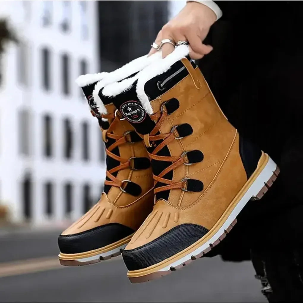 Glevato | Men's Insulated Snow Boots with Fur Lining