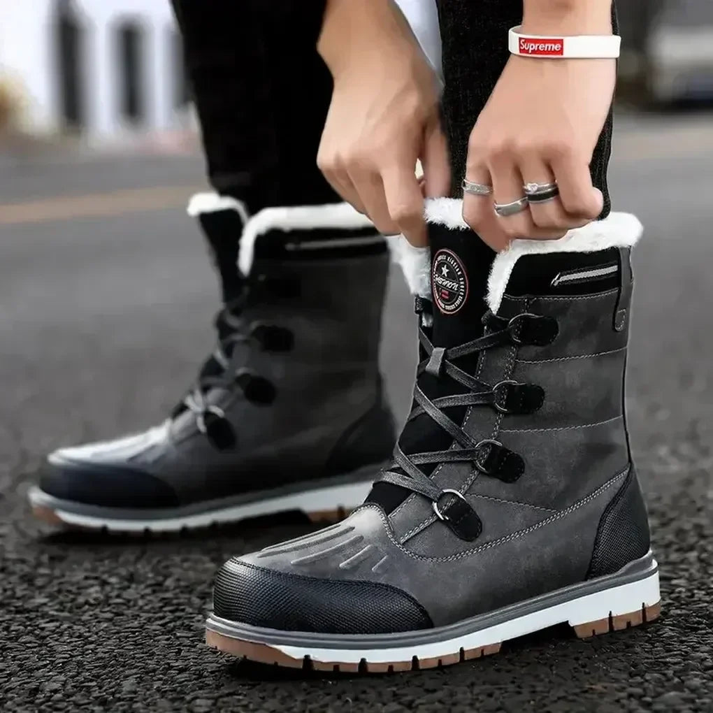 Glevato | Men's Insulated Snow Boots with Fur Lining