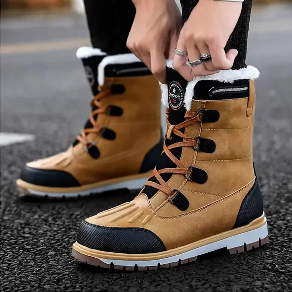 Glevato | Men's Insulated Snow Boots with Fur Lining
