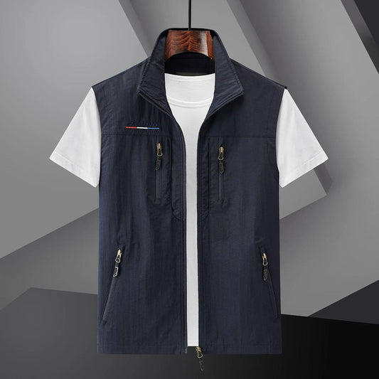 Glevato | Men's Lightweight Travel Vest with Multiple Pockets