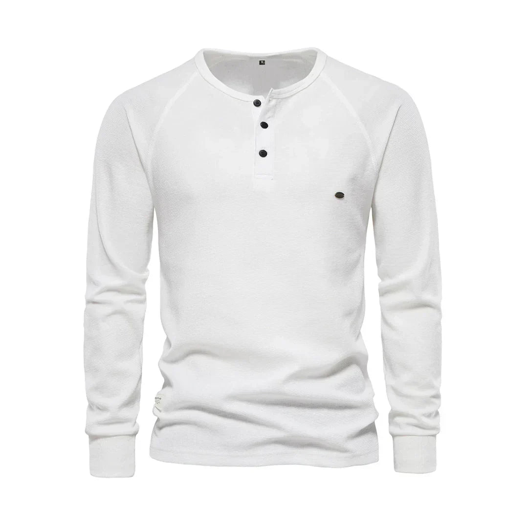 Glevato | Men's Long Sleeve Henley Shirt