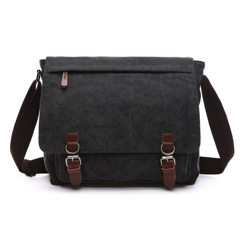 Glevato | Men's Messenger Bag with Buckle Flap