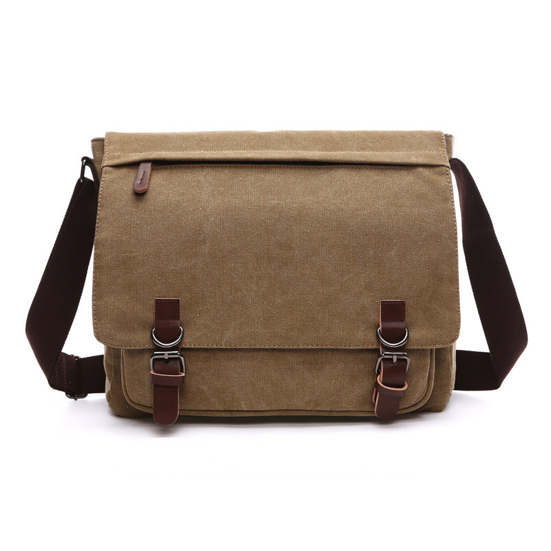 Glevato | Men's Messenger Bag with Buckle Flap