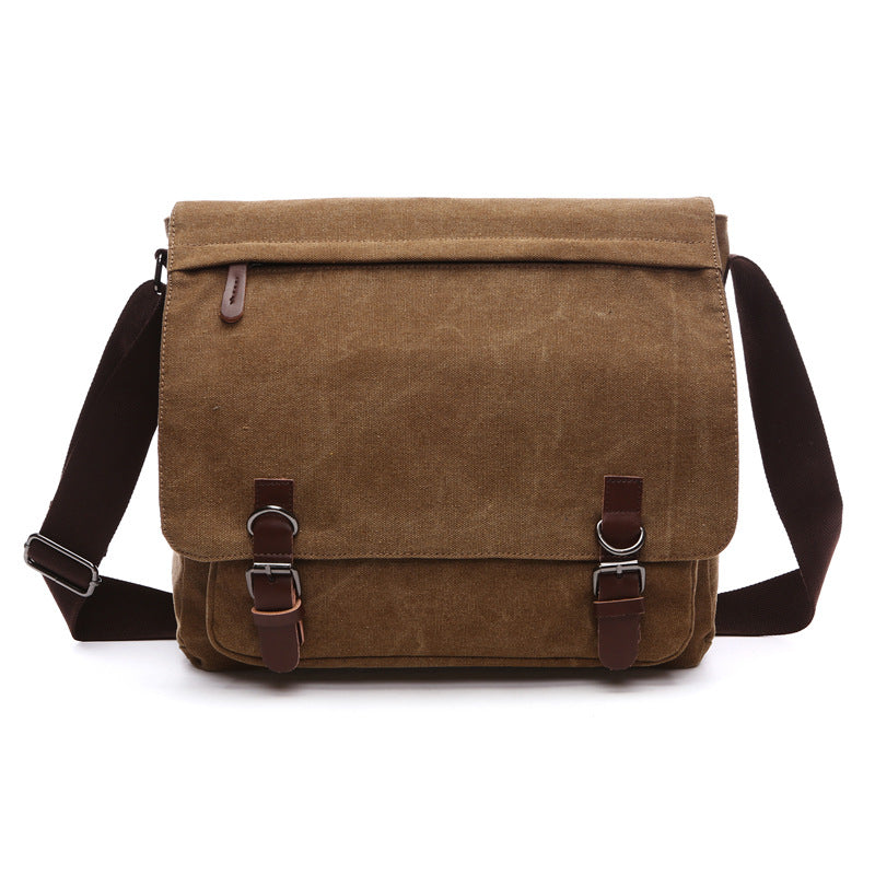 Glevato | Men's Messenger Bag with Buckle Flap