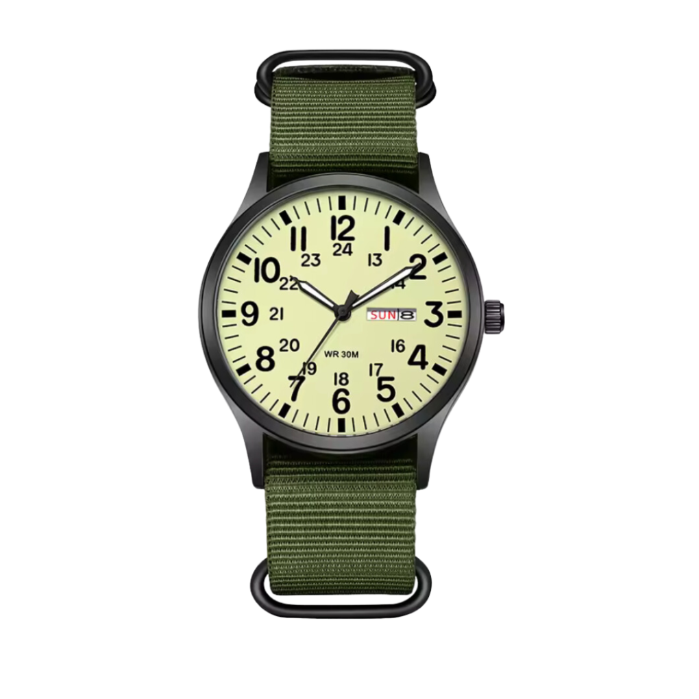 Glevato | Men's Military Field Watch with Luminous Dial