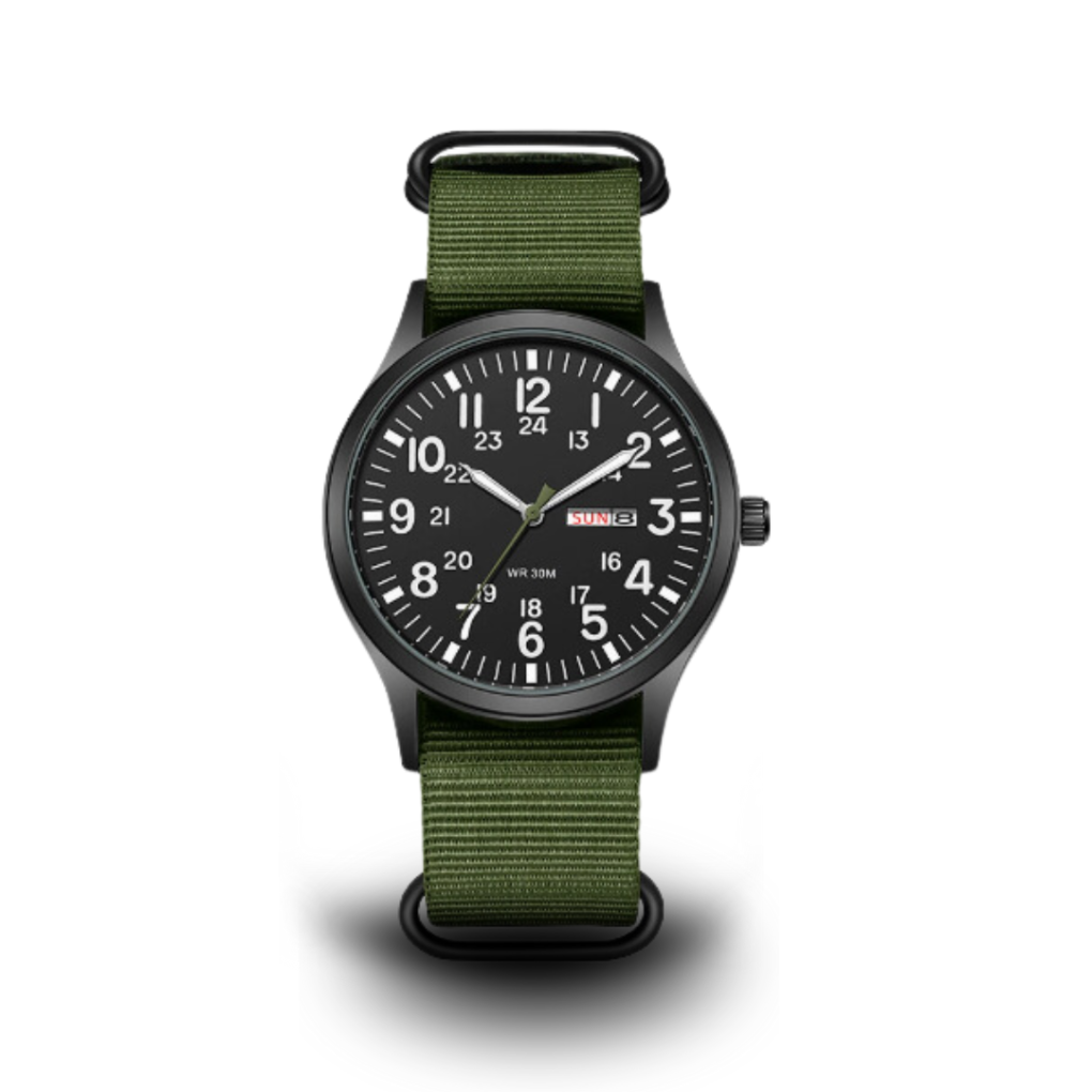 Glevato | Men's Military Field Watch with Luminous Dial