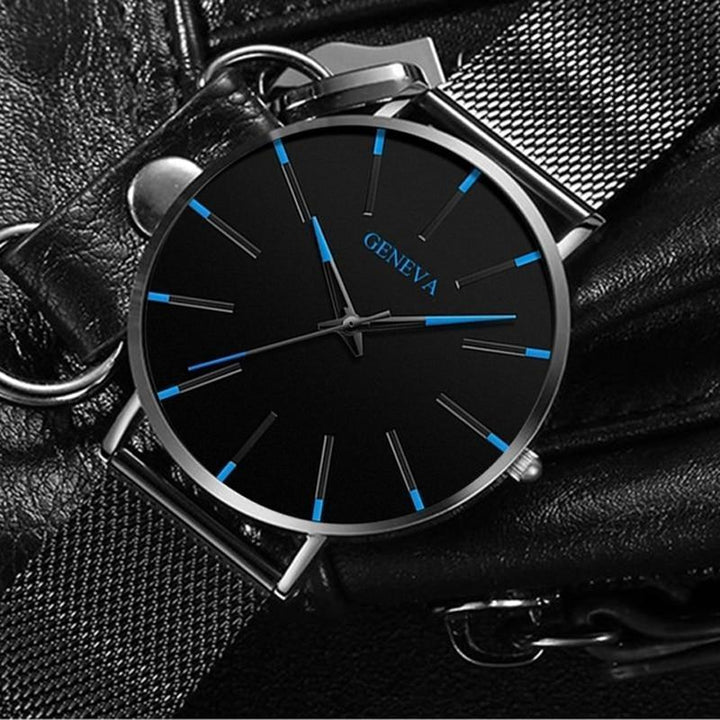 Glevato | Men's Minimalist Analog Watch with Clean Dial