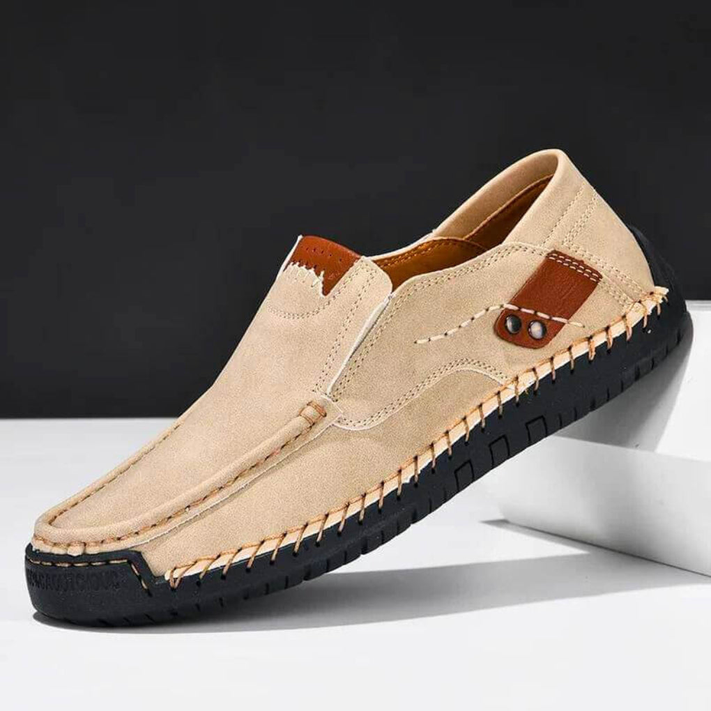 Glevato | Men's Moc Toe Slip-On Shoes with Arch Support