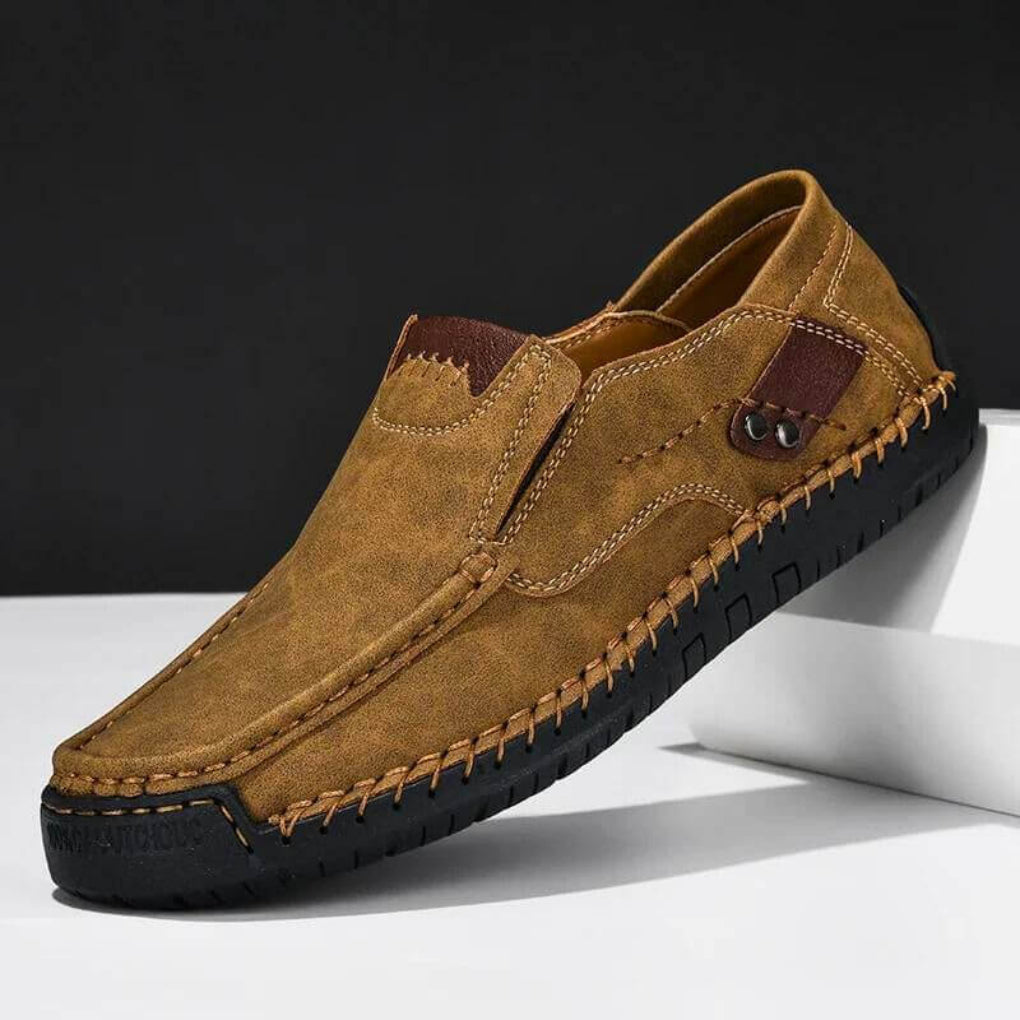 Glevato | Men's Moc Toe Slip-On Shoes with Arch Support