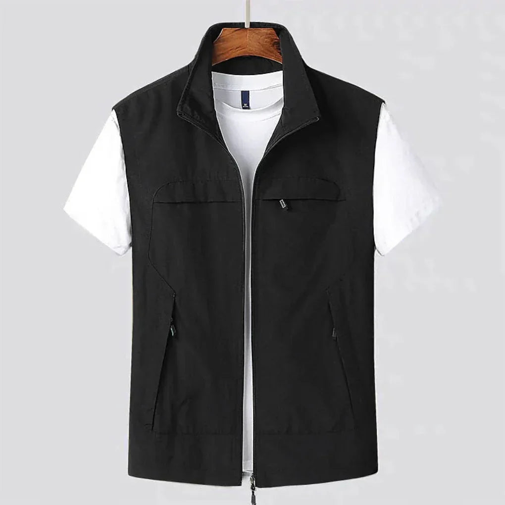 Glevato | Men's Outdoor Zip Vest with Pockets