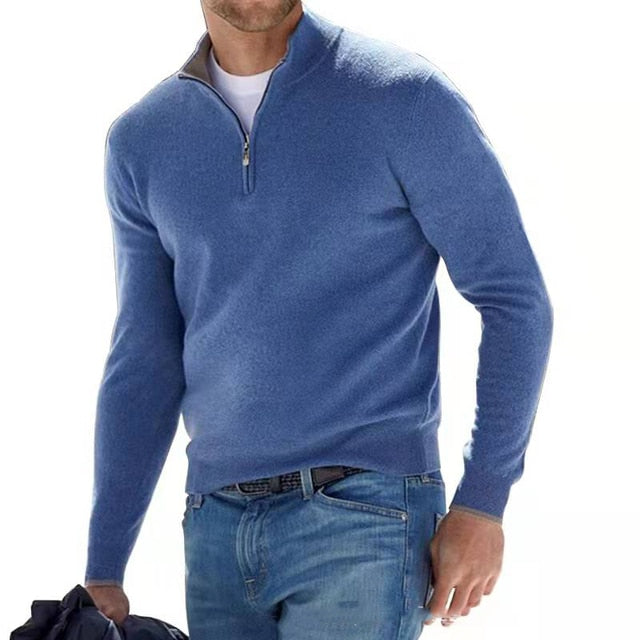 Glevato | Men's Quarter Zip Pullover Sweater