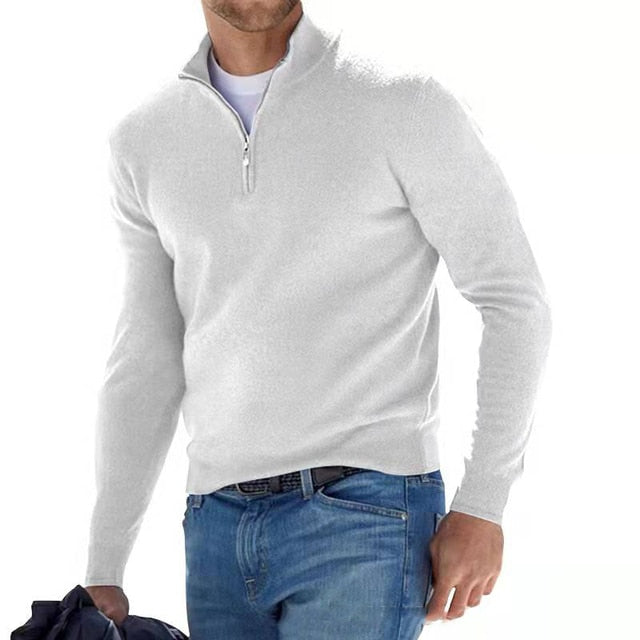 Glevato | Men's Quarter Zip Pullover Sweater