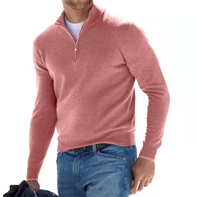 Glevato | Men's Quarter Zip Pullover Sweater
