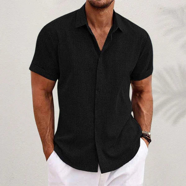 Glevato | Men's Short Sleeve Button-Up Shirt Relaxed Fit