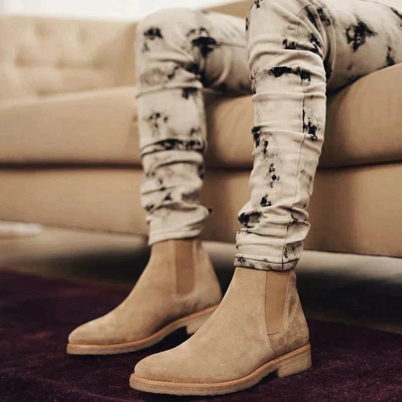 Glevato | Men's Slip-On Chelsea Boots with Elastic Side