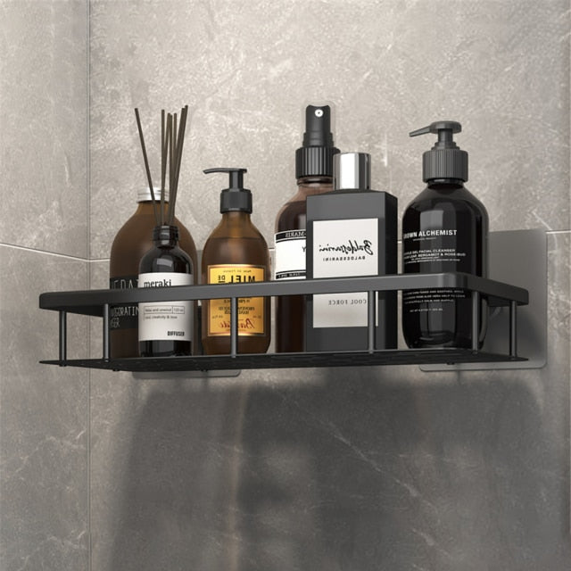 Glevato | Metal Suction Cup Bathroom Shelves