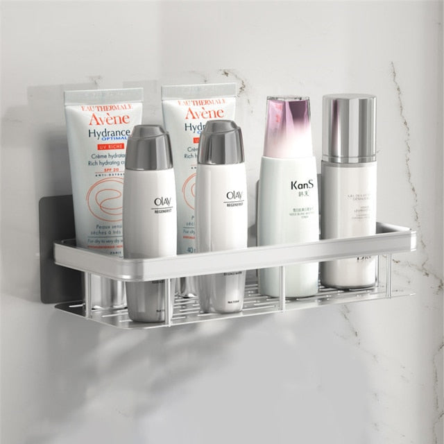 Glevato | Metal Suction Cup Bathroom Shelves